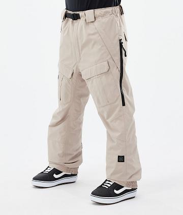 Beige Men's Dope Antek Snowboard Pants | NZ_D1831
