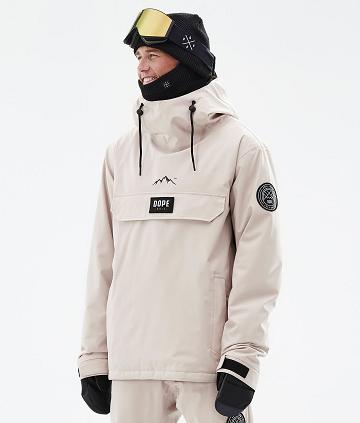 Beige Men's Dope Blizzard Snowboard Jackets | NZ_D1008