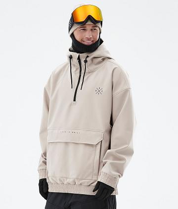 Beige Men's Dope Cyclone Snowboard Jackets | NZ_D2149