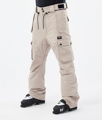 Beige Men's Dope Iconic Ski Pants | NZ_D1993