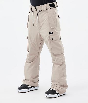 Beige Men's Dope Iconic Snowboard Pants | NZ_D2238