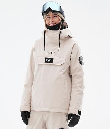 Beige Women's Dope Blizzard W Ski Jackets | NZ_D2167