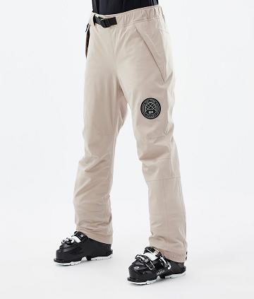 Beige Women's Dope Blizzard W Ski Pants | NZ_D1669