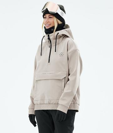 Beige Women's Dope Cyclone W 2021 Snowboard Jackets | NZ_D2315