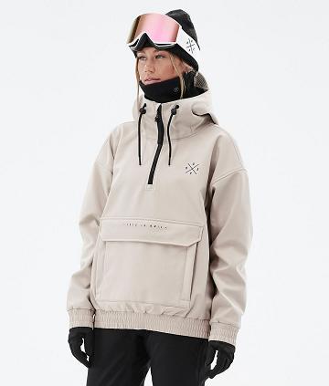 Beige Women's Dope Cyclone W Ski Jackets | NZ_D2004