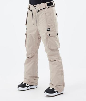 Beige Women's Dope Iconic W Snowboard Pants | NZ_D1874