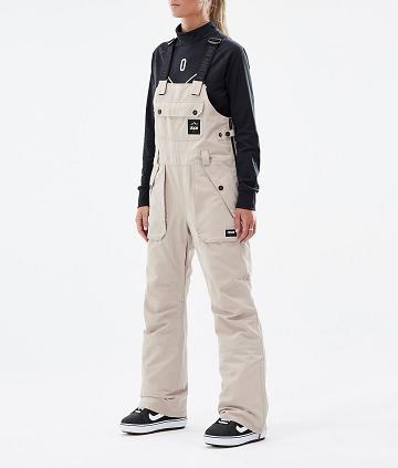 Beige Women's Dope Notorious B.I.B W Snowboard Pants | NZ_D2371