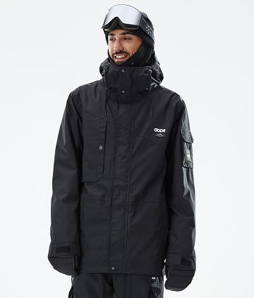 Black Men's Dope Adept Snowboard Jackets | NZ_D1084