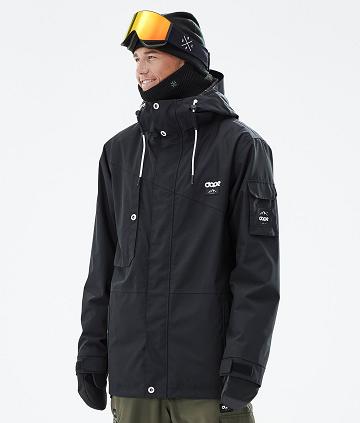 Black Men's Dope Adept Snowboard Jackets | NZ_D1159