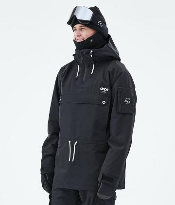 Black Men's Dope Annok 2021 Snowboard Jackets | NZ_D1438