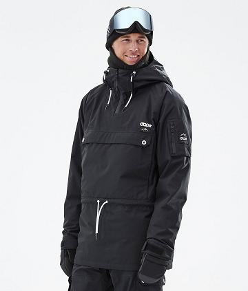 Black Men's Dope Annok Snowboard Jackets | NZ_D2266