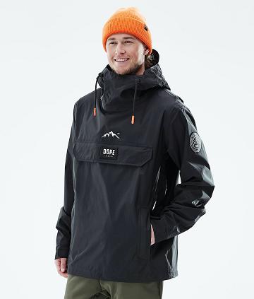 Black Men's Dope Blizzard Light Outdoor Jackets | NZ_D2001