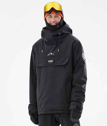 Black Men's Dope Blizzard Ski Jackets | NZ_D2426