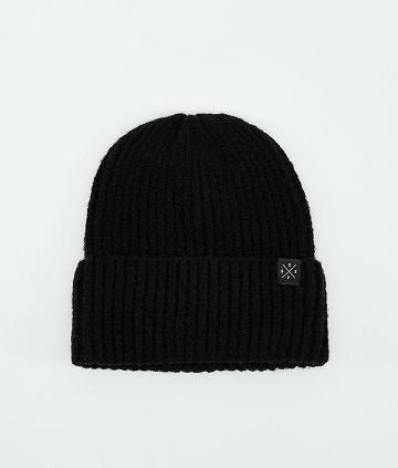 Black Men's Dope Chunky Beanies | NZ_D2294