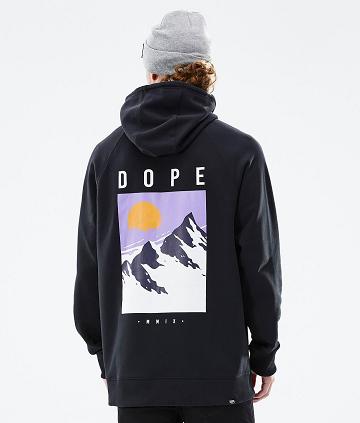 Black Men's Dope Common Hoodies | NZ_D1719