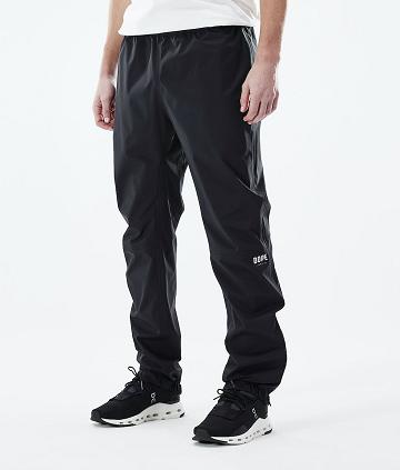 Black Men's Dope Downpour Outdoor Pants | NZ_D2321
