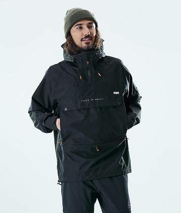 Black Men's Dope Hiker Outdoor Jackets | NZ_D1843