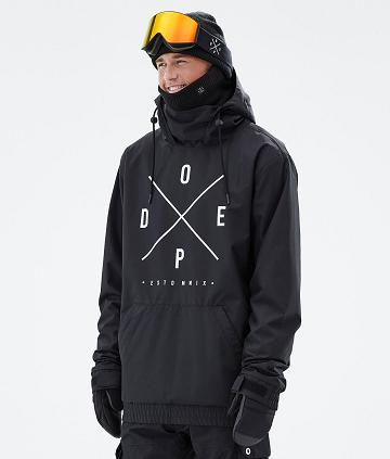 Black Men's Dope Migoo Snowboard Jackets | NZ_D2462