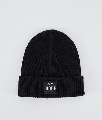 Black Men's Dope Ribbed Paradise Beanies | NZ_D1068