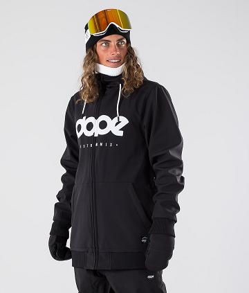 Black Men's Dope Standard DO Snowboard Jackets | NZ_D1827
