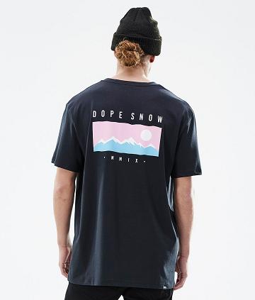 Black Men's Dope Standard T-shirts | NZ_D1191