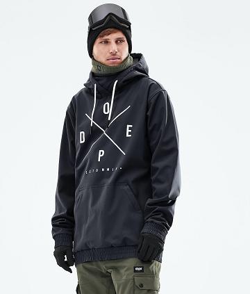 Black Men's Dope Yeti 2021 Snowboard Jackets | NZ_D1863