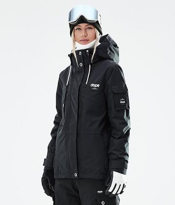 Black Women's Dope Adept W 2021 Snowboard Jackets | NZ_D1503