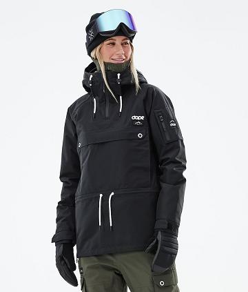 Black Women's Dope Annok W 2021 Snowboard Jackets | NZ_D1333