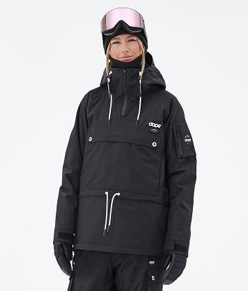 Black Women's Dope Annok W Snowboard Jackets | NZ_D1225