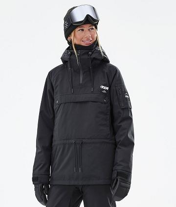 Black Women's Dope Annok W Snowboard Jackets | NZ_D2069