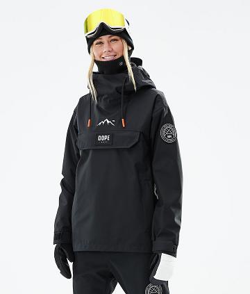 Black Women's Dope Blizzard W 2021 Snowboard Jackets | NZ_D2476