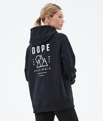 Black Women's Dope Common W Hoodies | NZ_D1063