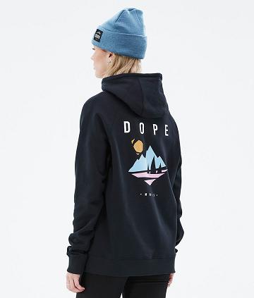 Black Women's Dope Common W Hoodies | NZ_D2398