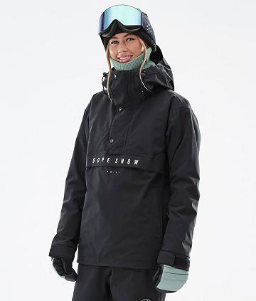 Black Women's Dope Legacy W Snowboard Jackets | NZ_D1998