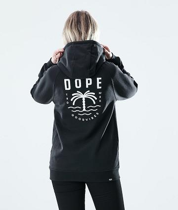 Black Women's Dope Regular Hoodies | NZ_D1020