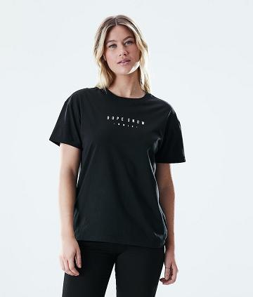 Black Women's Dope Regular T-shirts | NZ_D1578