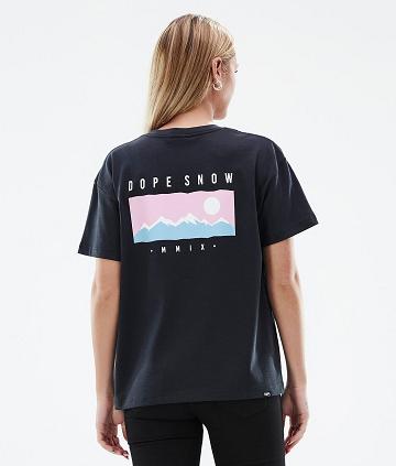 Black Women's Dope Standard W T-shirts | NZ_D1777