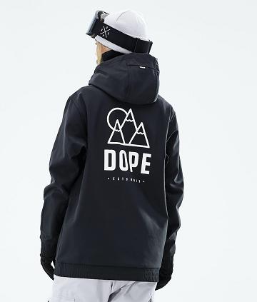 Black Women's Dope Yeti W 2021 Snowboard Jackets | NZ_D1374