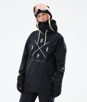 Black Women's Dope Yeti W 2021 Snowboard Jackets | NZ_D2489