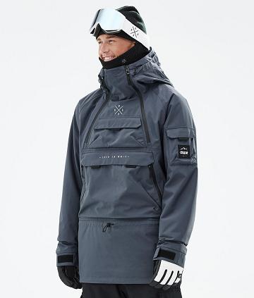 Blue Men's Dope Akin Snowboard Jackets | NZ_D2507