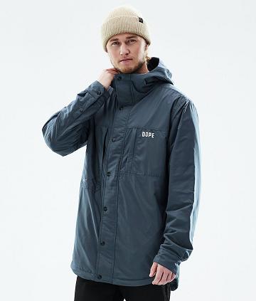 Blue Men's Dope Insulated Outdoor Jackets | NZ_D1018