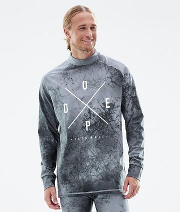Blue Men's Dope Snuggle Base Layer Tops | NZ_D2480