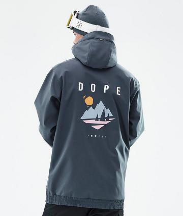 Blue Men's Dope Yeti Ski Jackets | NZ_D1419