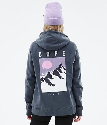 Blue Women's Dope Common W Hoodies | NZ_D1890