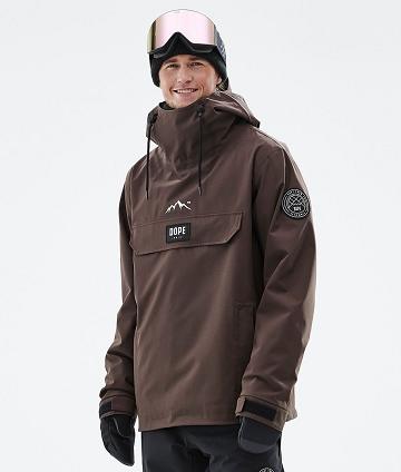 Brown Men's Dope Blizzard Ski Jackets | NZ_D1406