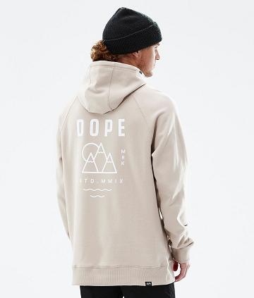 Brown Men's Dope Common Hoodies | NZ_D1655