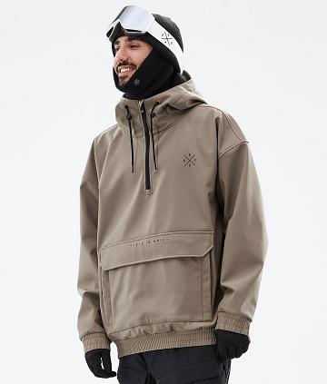 Brown Men's Dope Cyclone Ski Jackets | NZ_D2232