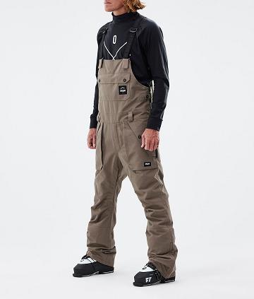 Brown Men's Dope Notorious B.I.B Ski Pants | NZ_D1050