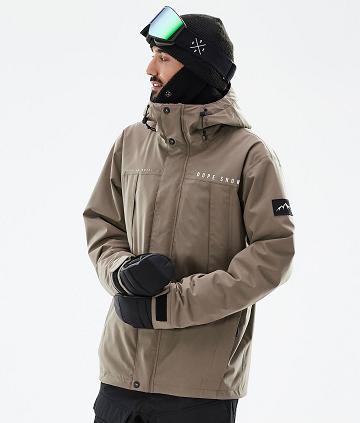Brown Men's Dope Ranger Snowboard Jackets | NZ_D2225