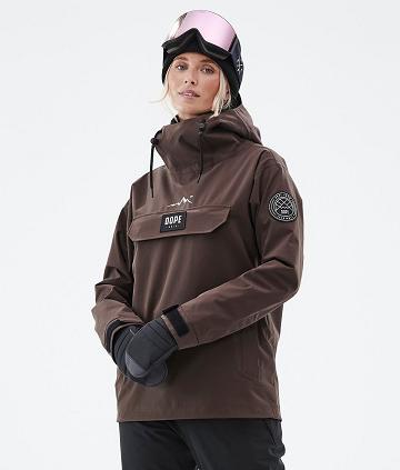 Brown Women's Dope Blizzard W Snowboard Jackets | NZ_D2154